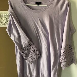 Pretty lavender light weight sweater! Perfect for spring!